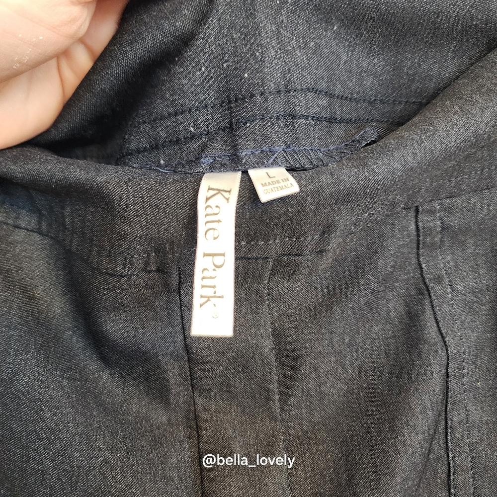 Stretchy Dark Blue Casual Shorts - Picture 2 of 3